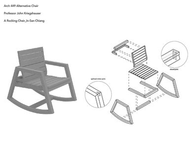 ARCH 449 Kriegshauser In San Chiang Rocking Chair